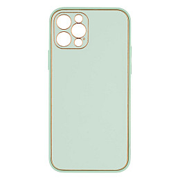 Чехол Leather Case Gold with Frame для Apple iPhone 12 6,1 дюйма Mint