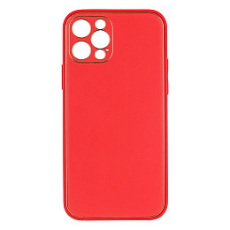 Чехол Leather Case Gold with Frame для Apple iPhone 12 6,1 дюйма Red