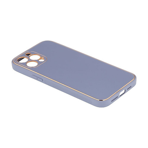 Чохол Leather Case Gold with Frame для Apple iPhone 11 Pro Max Ліловий