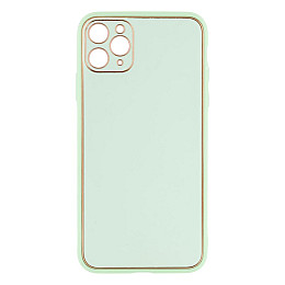 Чехол Leather Case Gold with Frame для Apple iPhone 11 Pro Max Mint