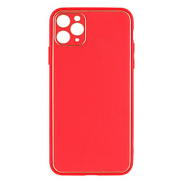 Чехол Leather Case Gold with Frame для Apple iPhone 11 Pro Max Red