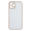 Чехол Leather Case Gold with Frame для Apple iPhone 12 Pro Max White
