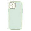 Чехол Leather Case Gold with Frame для Apple iPhone 12 Pro Max М'ятний