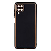 Чехол Leather Case Gold with Frame для Samsung Galaxy A12 A125 Black