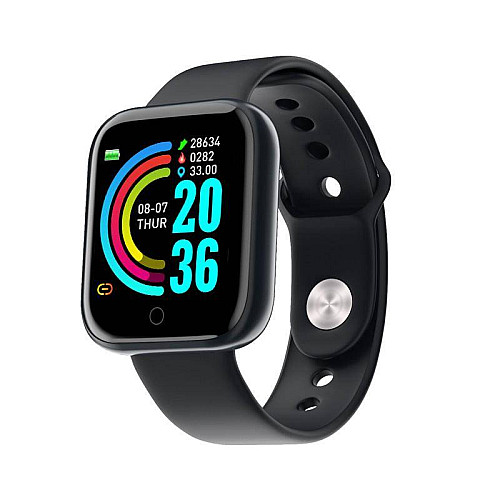 Смарт годинники Smart watch SWY68S розумний браслет з функціями фітнес трекера, вологозахист Чорний