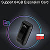 Мини диктофон с большим временем работы Nectronix A50+ micro SD до 128 Гб Черный (100836)