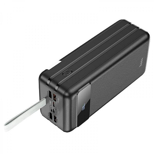 УМБ портативное зарядное Power Bank HOCO Electric J86B 60000mAh 4USB Lightning Type-C QC 5A Black