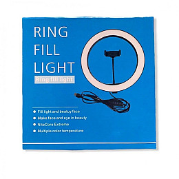 Кольцева світлодіодна LED лампа RIAS Z1 26см з тримачем USB управління на проводі (2_009869)