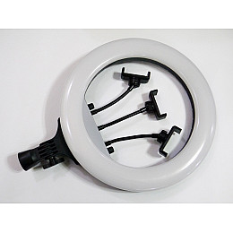 Кольцева світлодіодна LED лампа RIAS RL-14 36см на 3 тримачі з пультом ДУ та чохлом (4_00544)