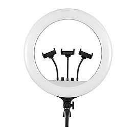 Кольцева світлодіодна LED лампа RIAS RL-18 45см на 3 тримача з пультом ДУ та чохлом (4_00547)