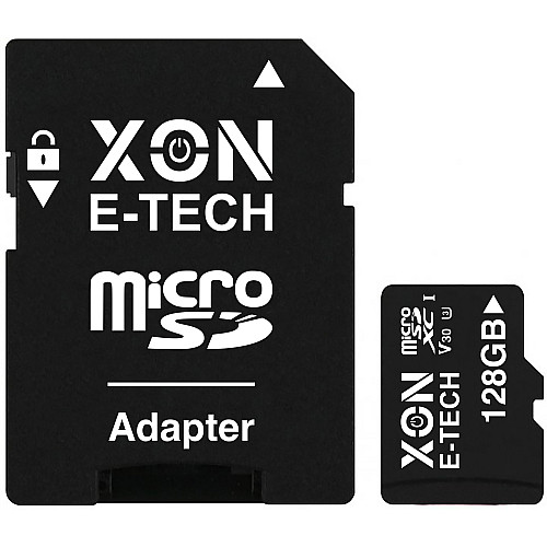 Карта пам'яті XON microSDXC 128GB Class 30 V30 UHS-II/U3 + SD адаптер (MCSX3128BA)