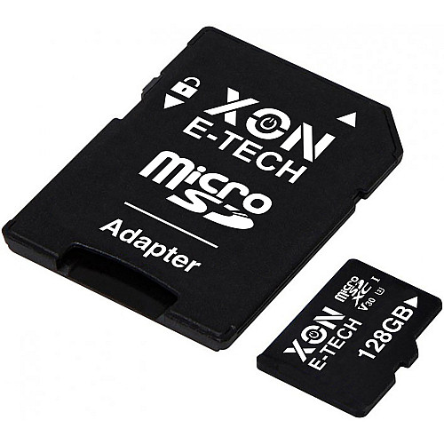 Карта пам'яті XON microSDXC 128GB Class 30 V30 UHS-II/U3 + SD адаптер (MCSX3128BA)