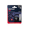 Карта пам'яті MicroSDXC 512GB UHS-I/U3 Class 10 Patriot EP A1 R90/W80MB/s SD-адаптер (PEF512GEP31MCX)