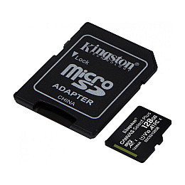 Карта пам'яті microSDXC Kingston 128GB Canvas Select Plus Class 10 UHS-I + SD-адаптер (SDCS2/128GB)
