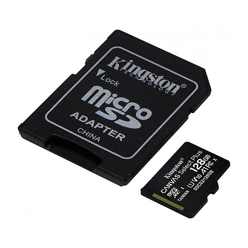 Карта пам'яті microSDXC Kingston 128GB Canvas Select Plus Class 10 UHS-I + SD-адаптер (SDCS2/128GB)