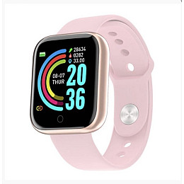 Смарт часы Фитнес браслет UWatch Y68 Rose с измерением давления и пульса