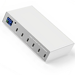 Type-C мультизарядне пристрій на 6 портів Addap MCS-X6P 140W Білий (0233)