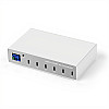 Type-C мультизарядне пристрій на 6 портів Addap MCS-X6P 140W Білий (0233)