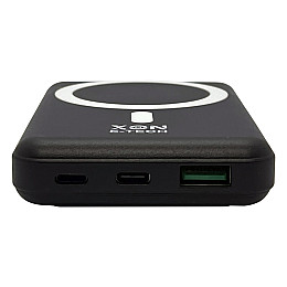 Портативная магнитная беспроводная батарея 5000 mAh с подставкой XON PowerBank Magsafe Stand (YC5G2) 15W Black (5060948063142)