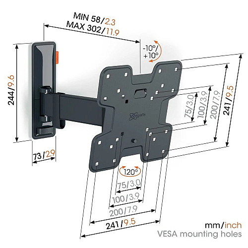 Кріплення Vogels TVM 3223 Black (6816001)