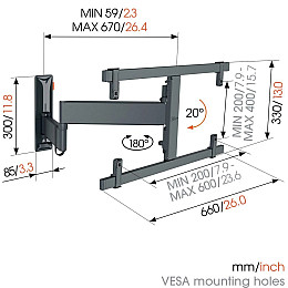 Кріплення Vogels TVM 3663 OLED Black (6816015)