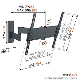 Кріплення Vogels TVM 1443 Black (6833586)