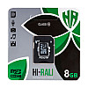 Карта пам'яті з адаптером Hi-Rali Micro SDHC 8gb UHS-1 Class 10 Чорний