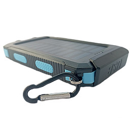 УМБ Power Bank Solar 20000mAh повербанк с солнечной панелью и фонариком Black (11227-hbr)