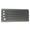 УМБ Power Bank Solar 30000mAh повербанк 4 в 1 з сонячною панеллю, екраном, ліхтариком Black (11229-hbr)