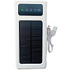 УМБ Power Bank Solar 50000mAh повербанк 4 в 1 с солнечной панелью, экраном, фонариком White (11223-hbr)