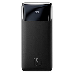 Повербанк портативное зарядное устройство Baseus BIPOW Power Bank 30000mAh 15W USB USB-C Black (PPDML-K01)