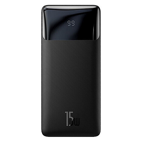 Повербанк портативное зарядное устройство Baseus BIPOW Power Bank 30000mAh 15W USB USB-C Black (PPDML-K01)