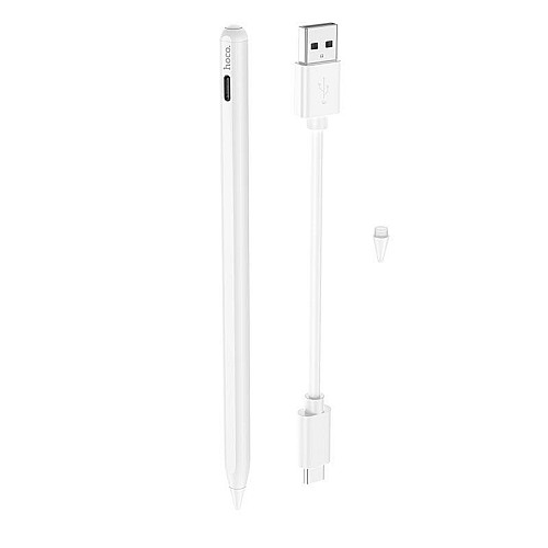 Стилус для планшета + наконечник HOCO Smooth GM107 White