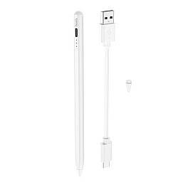 Стилус для планшета + наконечник HOCO Smooth GM108 Білий