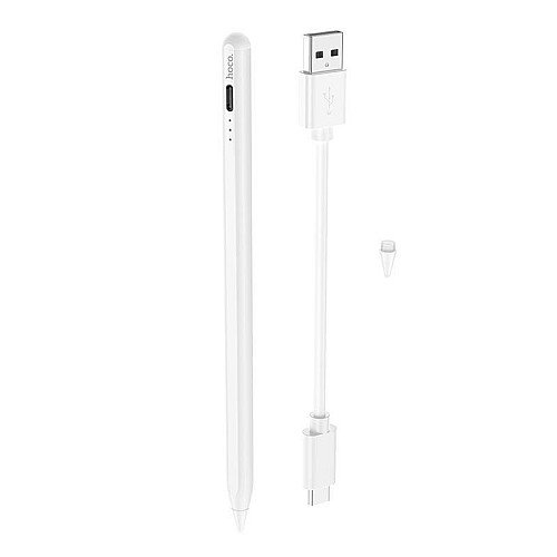 Стилус для планшета + наконечник HOCO Smooth GM108 White