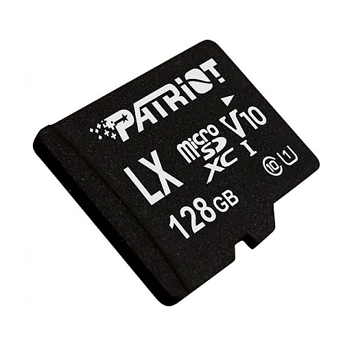 Карта пам'яті Micro SDXC Patriot LX Series 128gb UHS-1 Class 10 Чорна
