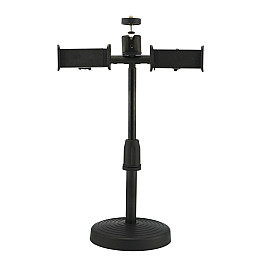 Кольцева світлодіодна LED лампа RIAS CXB-260A 26см зі стійкою та з пультом 3 тримача