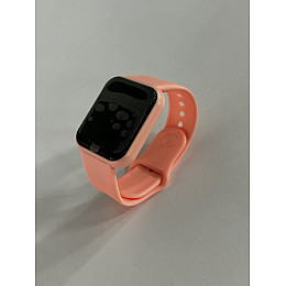 Смарт часы Фитнес браслет IWO D20s с измерением давления и пульса розовый