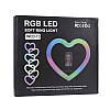 Кольцевая лампа RGB JM33-13 в форме сердечка 33 см шириной от 5.2 до 10.5см Black