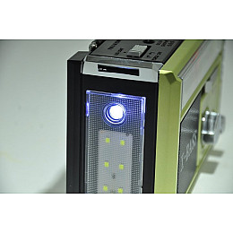 Радіоприймач Golon Rx-381 з Mp3 та ліхтариком Зелений