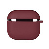 Чехол с микрофиброю Silicone Case Airpods 3 Rose red