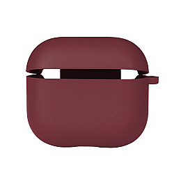 Чехол с микрофиброю Silicone Case Airpods 3 Rose red