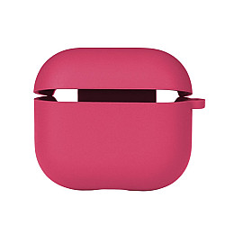 Чехол с микрофиброю Silicone Case Airpods 3 Shiny pink