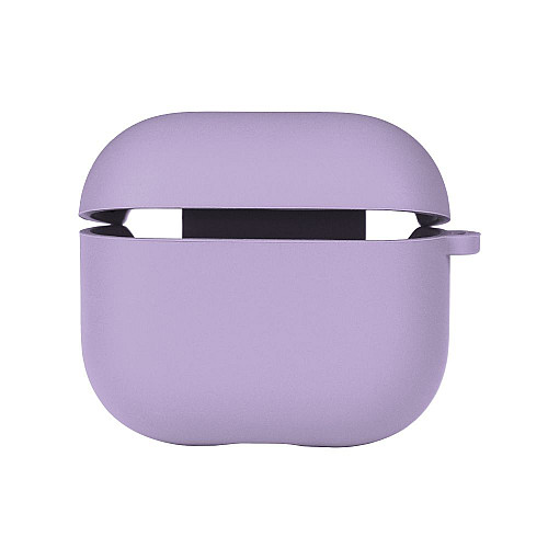 Чехол с микрофиброю Silicone Case Airpods 3 Elegant purple