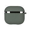 Чехол с микрофиброю Silicone Case Airpods 3 Pine green