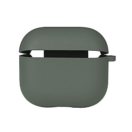 Чехол с микрофиброю Silicone Case Airpods 3 Pine green