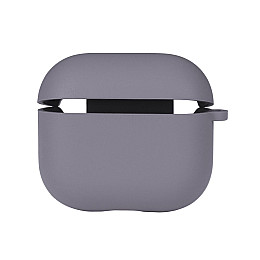 Чехол с микрофиброю Silicone Case Airpods 3 Lavender grey