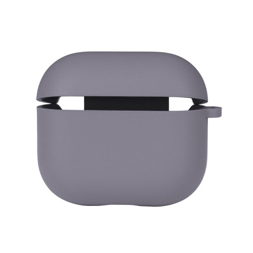 Чехол с микрофиброю Silicone Case Airpods 3 Lavender grey