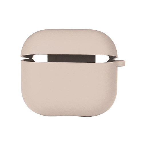 Чехол с микрофиброю Silicone Case Airpods 3 Pink sand