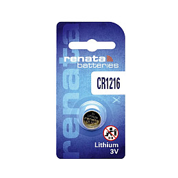 Батарейка RENATA CR1216 Lithium, 3V, 1х1 шт